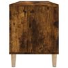 vidaXL Mueble discos madera contrachapada roble ahumado 100x38x48 cm