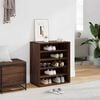 vidaXL Zapatero madera contrachapada roble marr&oacute;n 60x35x70 cm