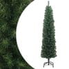 vidaXL &Aacute;rbol de Navidad artificial delgado y soporte PVC verde 210 cm