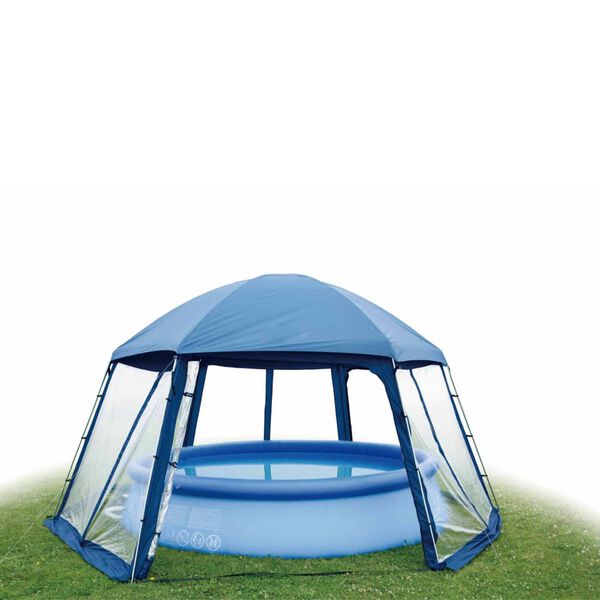 Blue Bay Casita para piscina tipo I azul 433x500x250 cm