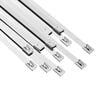 vidaXL Atadura de Cables 12 uds. 7,9 x 700 mm Plateado