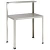 vidaXL Mesa de trasplante 80 x 50 x 104 cm Acero inoxidable Plateado