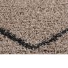 vidaXL Alfombra de pelo largo beige y gris antracita 80x150 cm