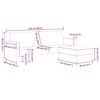 vidaXL Sof&aacute; cama de 2 plazas con reposapi&eacute;s tela multicolor