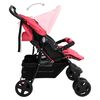 vidaXL Carrito para gemelos de acero rojo