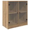 vidaXL Armario auxiliar Roble artisan 68 x 37 x 75,5 cm