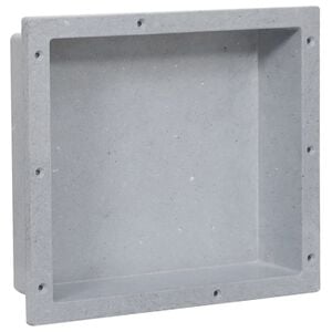 vidaXL Hornacina de ducha gris mate 41x36x10 cm