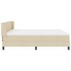vidaXL Cama tipo Box Spring con colch&oacute;n Crema 200 x 180 cm Poli&eacute;ster