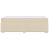 vidaXL Estructura de cama con colch&oacute;n Crema 90 x 190 cm tela