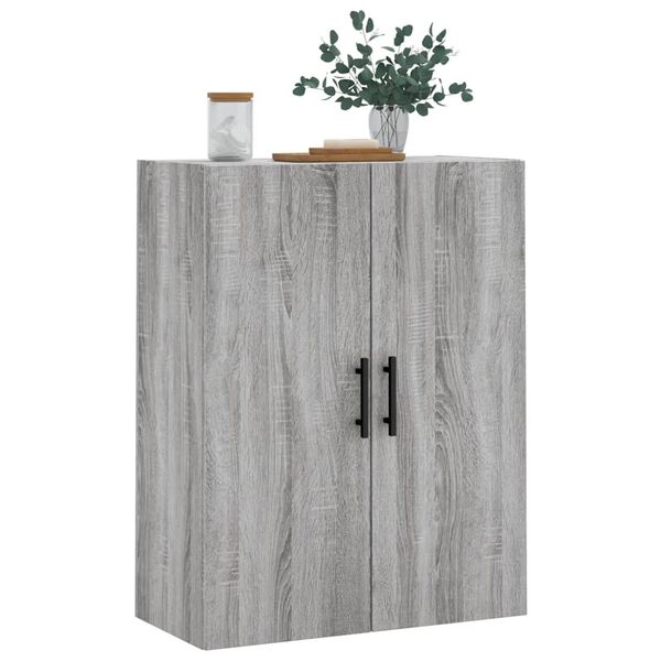 vidaXL Armario de pared gris Sonoma 69,5x34x90 cm