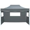 vidaXL Carpa de Fiesta Antracita 280 x 410 x 315 cm Tela Oxford