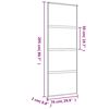 vidaXL Puerta corredera dorada vidrio ESG esmerilado aluminio 76x205cm