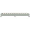 vidaXL Estructura de cama sin colchón terciopelo gris claro 80x210 cm