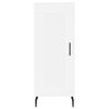 vidaXL Aparador alto madera contrachapada blanco 34,5x34x180 cm