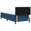 vidaXL Cama tipo Box Spring con colch&oacute;n Azul 90 x 200 cm tela