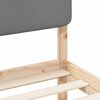 vidaXL Estructura de Cama con Cabecera Tapizada Gris Claro