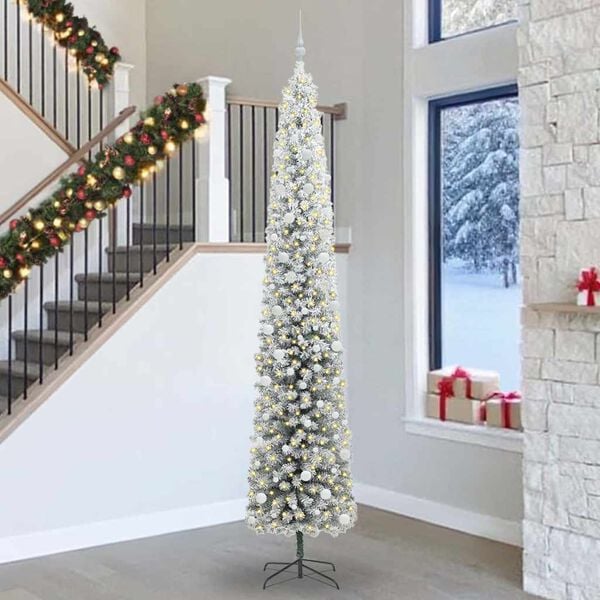 vidaXL &Aacute;rbol de Navidad artificial Verde 300 cm PVC, Acero y Pl&aacute;stico