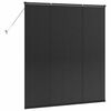 vidaXL Persianas venecianas con cortinas Negro 175 x 160 cm Aluminio