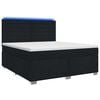 vidaXL Cama box spring con colch&oacute;n Negro 180 x 200 cm Tela