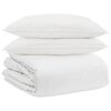 vidaXL Juego de Edred&oacute;n con almohada 3 uds. Pluma de pato