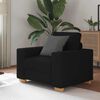 vidaXL Sillón de tela negro 60 cm