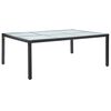 vidaXL Mesa de comedor de jard&iacute;n negro 200x150x74 cm rat&aacute;n sint&eacute;tico