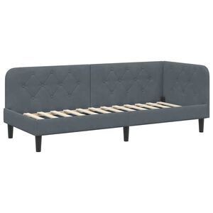vidaXL Estructura de cama en esquina Gris oscuro 80 x 200 cm