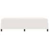 vidaXL Estructura de cama con colch&oacute;n Crema 90 x 200 cm tela