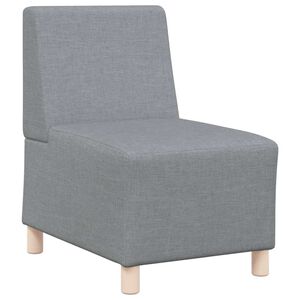 vidaXL Sof&aacute; modular sin brazos gris claro 55 cm Tela