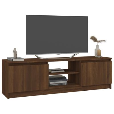 vidaXL Mueble para TV madera contrachapada roble marrón 120x30x35,5 cm