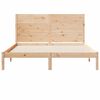 vidaXL Cama extralarga sin colch&oacute;n madera maciza 140x220 cm