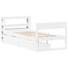 vidaXL Estructura de cama sin colch&oacute;n madera de pino blanca 90x200 cm