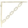 vidaXL Soportes para estanter&iacute;as de pared 12 uds. Blanco antiguo