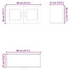 vidaXL Mueble de Cocina 80 x 31 x 40 cm Madera de ingenier&iacute;a