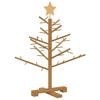 vidaXL &Aacute;rbol de Navidad de madera Marr&oacute;n 75 cm Madera maciza de pino