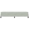 vidaXL Cama tipo Box Spring con colch&oacute;n Gris Claro 90 x 220 cm tela