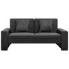 vidaXL Sof&aacute; cama de tela gris oscuro