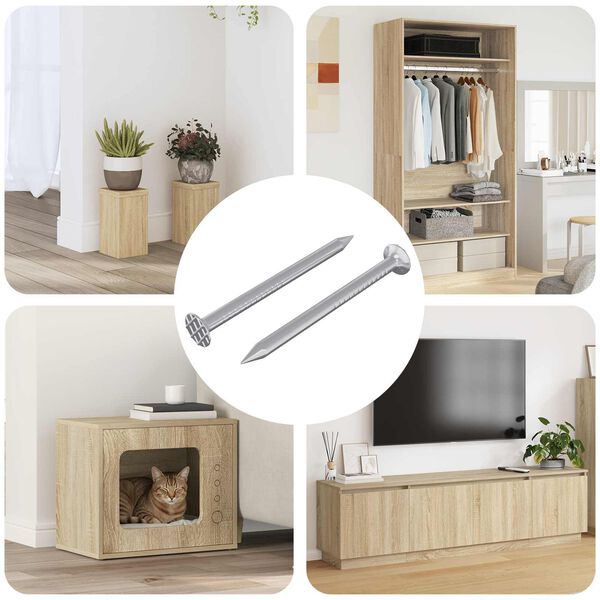 vidaXL Tornillos Confirmat 2 pcs Plateado &Oslash;5 x 40 mm Metal