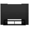 vidaXL Mueble TV de pared contrachapado negro brillante 120x23,5x90 cm