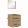 vidaXL Juego de muebles de ba&ntilde;o Marr&oacute;n 41 x 38,5 x 48 cm