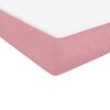 vidaXL Cama box spring con colch&oacute;n terciopelo rosa 120x210 cm