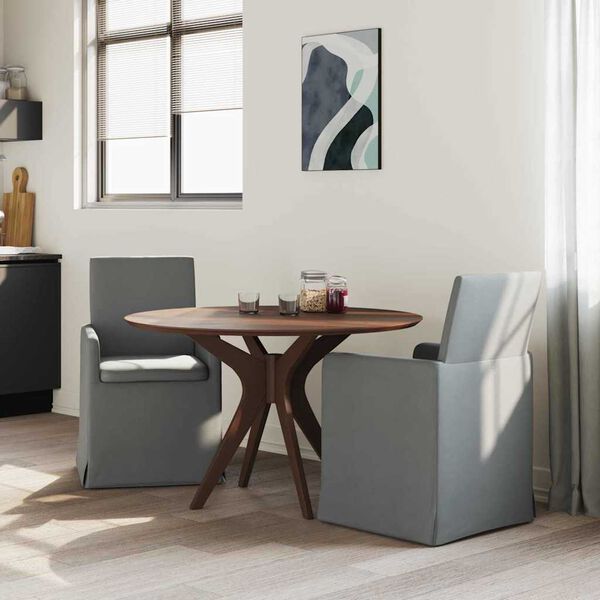 vidaXL Sillas de comedor 2 pcs Gris oscuro 57 x 67 x 95 cm tela