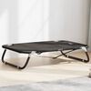 vidaXL Cama para perros plegable tela oxford y acero gris antracita