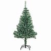 vidaXL &Aacute;rbol de Navidad Artificial Nevado con Luz LED Verde y 120 cm