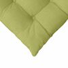 vidaXL Cojines para asiento 2 pcs Verde claro 40 x 40 x 6 cm tela