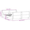 vidaXL Cama sin colch&oacute;n madera maciza de pino marr&oacute;n cera 160x200 cm