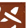 vidaXL Adorno de pared jard&iacute;n acero corten dise&ntilde;o hoja bamb&uacute; 105x55 cm