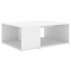 vidaXL Mesa de centro madera contrachapada blanco 90x67x33 cm