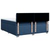 vidaXL Cama box spring con colch&oacute;n tela azul 200x200 cm
