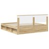 vidaXL Estructura de cama Sonoma 180 x 200 cm Madera de pino macizo